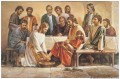 使徒の足を洗う宗教的なキリスト教徒のイエス